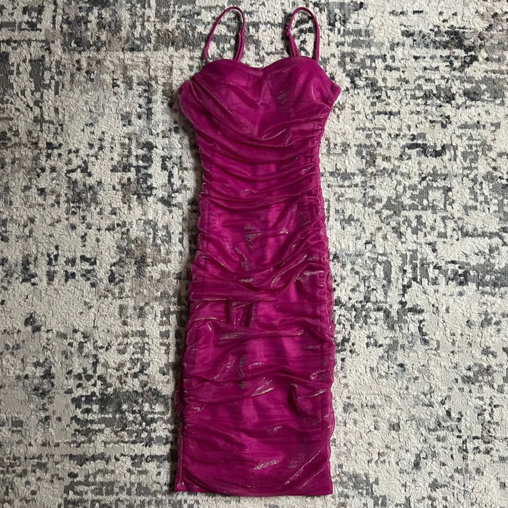 City studios Pink‎ Ruched Dress